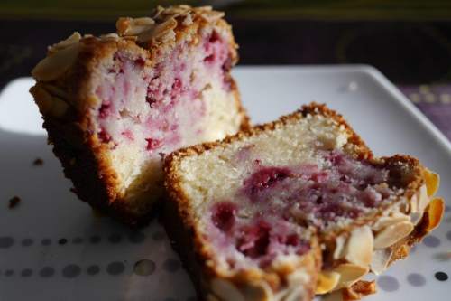 Cake aux framboises - votre dieteticienne - valerie coureau